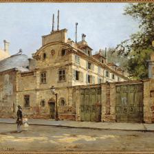 Victor Dargaud (1850-après 1913). "Maison de la rue Fortunée, 1889". Huile sur bois. Paris, maison de Balzac. © Maison de Balzac / Roger-Viollet