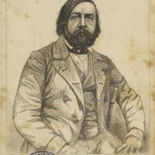 Louis-Jacques Carrey (1822-1871). "Théophile Gautier dans Eugène de Mirecourt, Théophile Gautier, Paris, J.-P. Roret et Cie éditeurs, 1855". Gravure, 1855. Paris, Maison de Balzac. © Maison de Balzac / Roger-Viollet