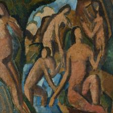 André Derain (1880-1954). "Baigneuses". Huile sur toile, vers 1908. Paris, musée d'Art moderne. © Musée d'Art Moderne / Roger-Viollet © ADAGP