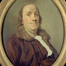 Joseph Siffrède Duplessis (1725-1802). "Benjamin Franklin". Huile sur toile. Paris, musée Carnavalet. © Musée Carnavalet / Roger-Viollet