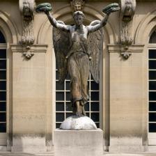 Simon-Louis Boizot (1743-1809). "La Renommée (élément qui surmontait la fontaine du Châtelet)". Sculpture. Paris, musée Carnavalet. © Musée Carnavalet / Roger-Viollet 