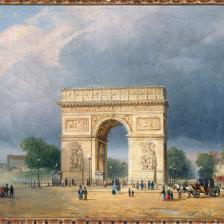  François-Etienne Villeret (1800-1866). "L'Arc de Triomphe de l'Etoile". Huile sur toile. Paris, musée Carnavalet. © Musée Carnavalet / Roger-Viollet 