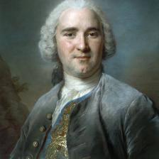 Maurice Quentin de La Tour (1704-1788). "Portrait d'homme au gilet bleu". Pastel, vers 1750-1755. Paris, musée Cognacq-Jay. © Musée Cognacq-Jay / Roger-Viollet  