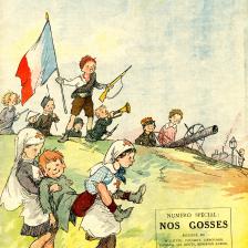 Première de couverture, La Baïonnette, 28 Juillet 1915 © Coll. Escoffier-Dubois, Musée du Général Leclerc de Hauteclocque et de la Libération de Paris/Musée Jean Moulin (Paris Musées)