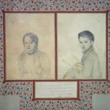 Adèle Hugo (1803-1868). "François Victor et Charles Hugo", 1837. Dessin. Paris, Maison de Victor Hugo. © Maisons de Victor Hugo / Roger-Viollet 