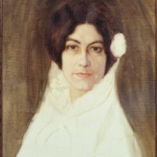 Vincent Santaolaria, Portrait de Aurore Lauth-Sand , petite-fille de George Sand © Musée de la Vie Romantique / Roger-Viollet 