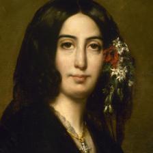 Auguste Charpentier (1813-1880). Détail du portrait de George Sand (1804-1876), écrivain français. Huile sur toile, vers 1837. Paris, musée de la Vie romantique. © Musée de la Vie Romantique / Roger-Viollet 