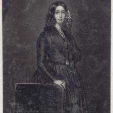 Narcisse Desmadryl et Auguste Charpentier (d'après). L'Artiste : George Sand (salon de 1839). Paris, musée de la Vie romantique. © Musée de la Vie Romantique / Roger-Viollet