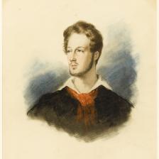 Ary Scheffer (1795-1858). Portrait du Duc d'Orléans. Aquarelle. 1ère moitié du 19ème siècle, aquarelle, Paris, musée de la Vie Romantique. © Musée de la Vie Romantique / Roger-Viollet