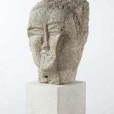 Ossip Zadkine (1890-1967). "Tête d'homme". Pierre, vers 1918. Paris, musée Zadkine. © Fr. Cochennec et E. Emo / Musée Zadkine / Roger-Viollet ADAGP